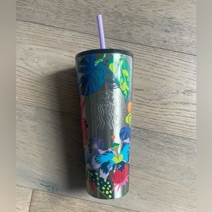 Starbucks floral drink tumbler